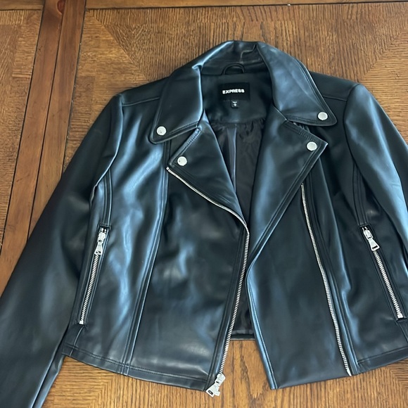 Express Black Bomber Jacket - Picture 5 of 6